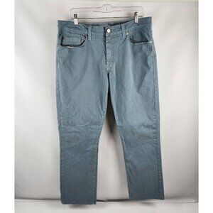 Fidelity Denim Pants Mens 36 Impala Straight Havana Twill Neptune Blue Chino USA